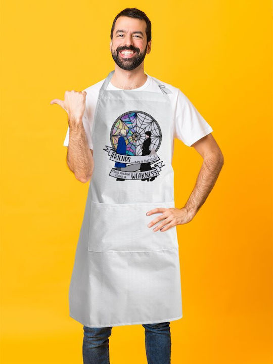 Koupakoupa Impermeabil Șorț de Bucătărie Albă KP_15638_APRON-BBQ-ADULT 1buc