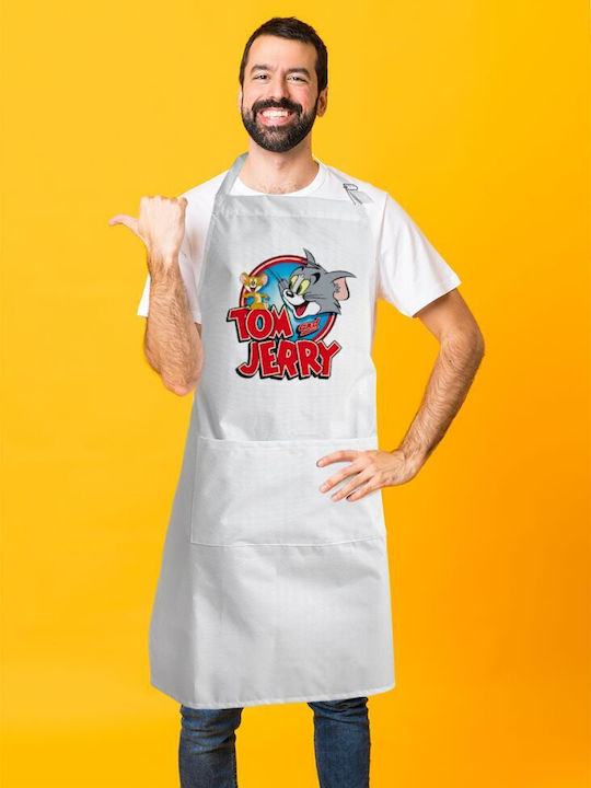 Koupakoupa Wasserdicht Küchenschürze Weiß KP_17938_APRON-BBQ-ADULT 1Stück