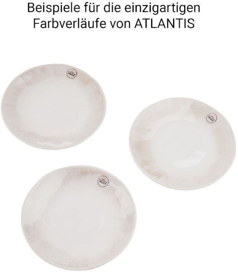 Butlers Atlantis Teller Untiefe Keramik Beige mit Durchmesser 23cm