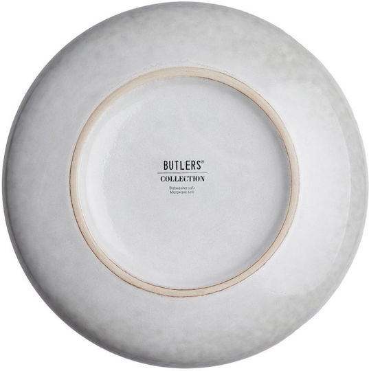 Butlers Henley Teller Nudeln Keramik Weiß mit Durchmesser 22.5cm