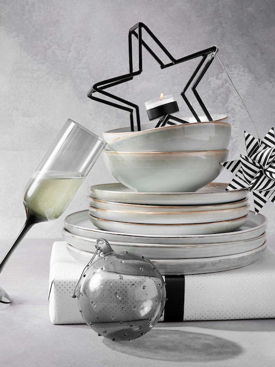Butlers Henley Plate Shallow Ceramic White with Diameter 26.5cm
