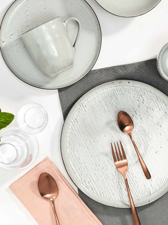 Butlers Henley Plate Shallow Ceramic White with Diameter 26.5cm