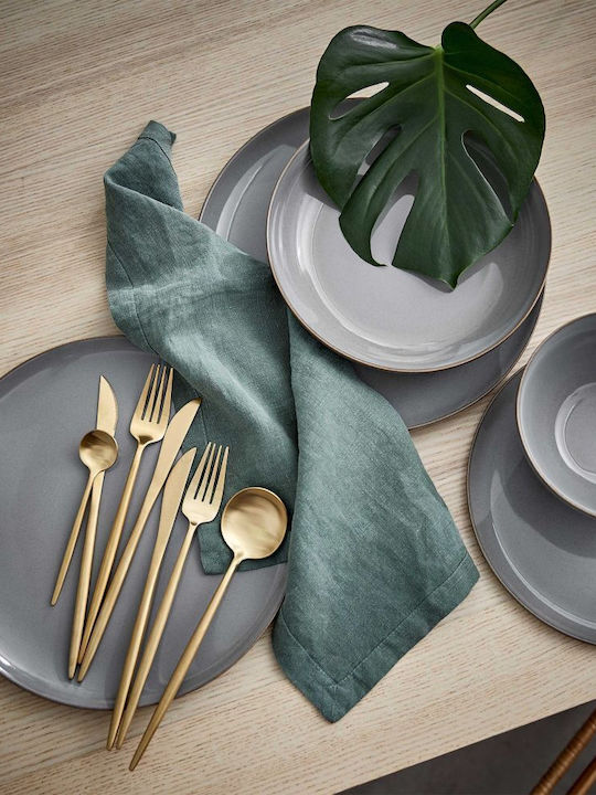 Butlers Native Plate Pasta Ceramic Gray with Diameter 21.5cm