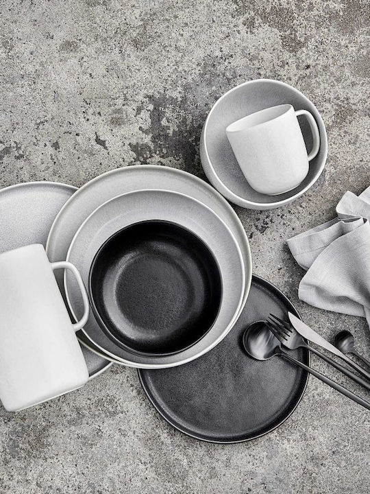 Butlers Casa Nova Πιάτο Βαθύ Κεραμικό Γκρι με Διάμετρο 22.5cm