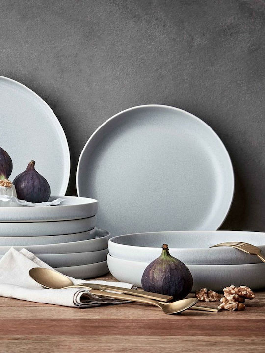 Butlers Casa Nova Πιάτο Βαθύ Κεραμικό Γκρι με Διάμετρο 22.5cm