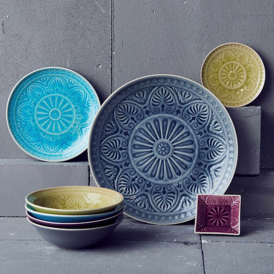 Butlers Plate Shallow Ceramic Green with Diameter 14cm