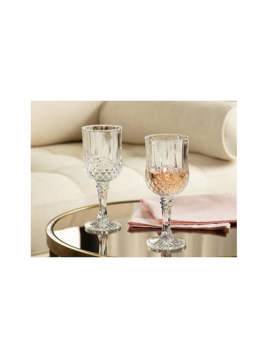 Madame Coco Set de Pahare pentru Vin Roșu din Sticlă Fără Colțuri 140ml 4buc