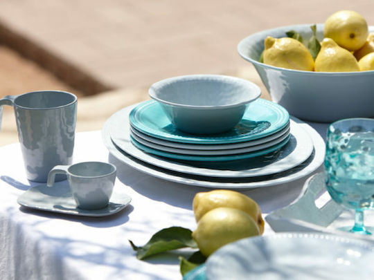 Marine Business Harmony Plate Desert made of Melamine Green with Diameter 20cm 6pcs