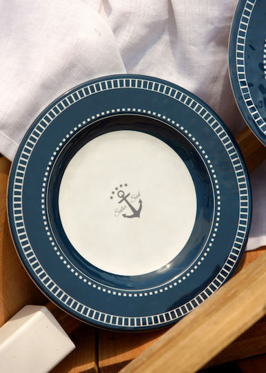 Marine Business Sailor Soul Multicolour Melamine Dessert Plate Diameter 20cm 6 Pieces