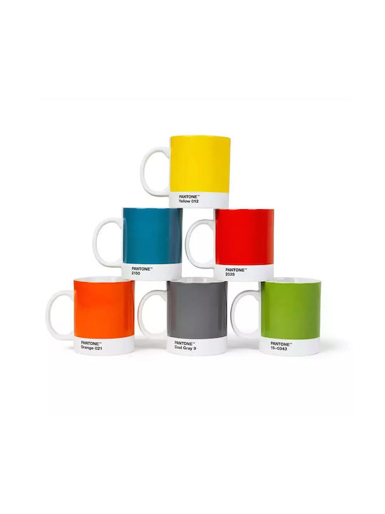 Pantone Κούπα από Πορσελάνη Κόκκινη 340ml