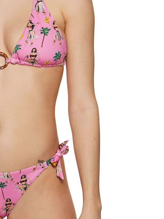 Oreodasia Vaian Set Bikini Triunghi Roz