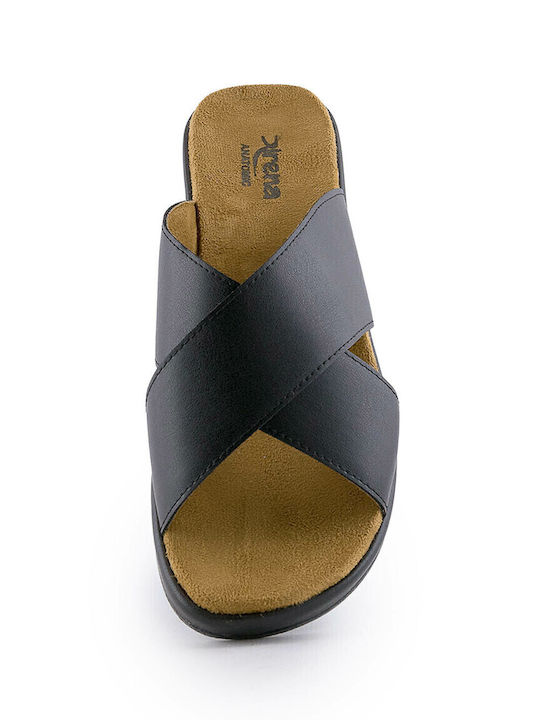 Women's Flat Sandals in Black Color