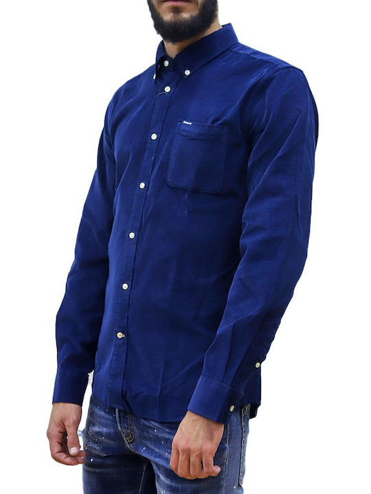 Barbour RAMSEY Herrenhemd Langärmelig Cord Blau