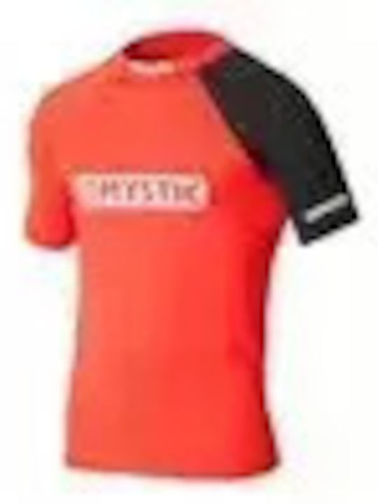 Mystic Event Men's Short Sleeve Sun Protection Shirt Red