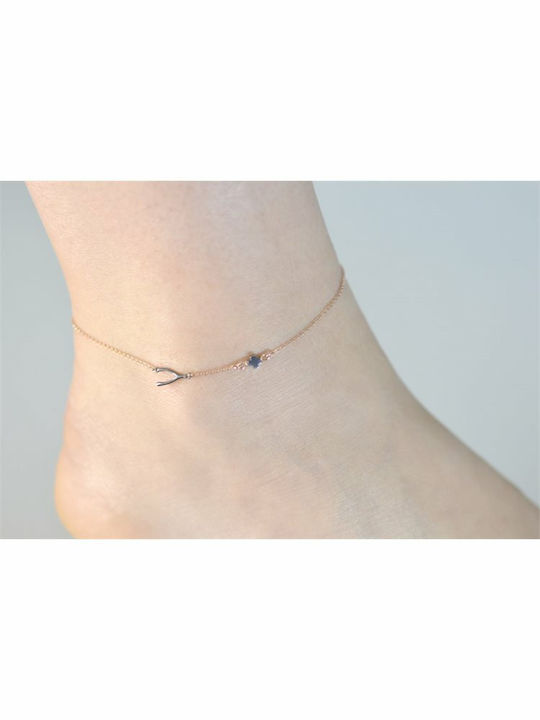 Paraxenies Bracelet Anklet Chain with Cross design made of Silver Gold Plated