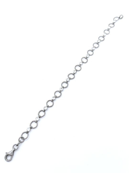 PS Silver Bracelet Chain made of Silver with Zircon