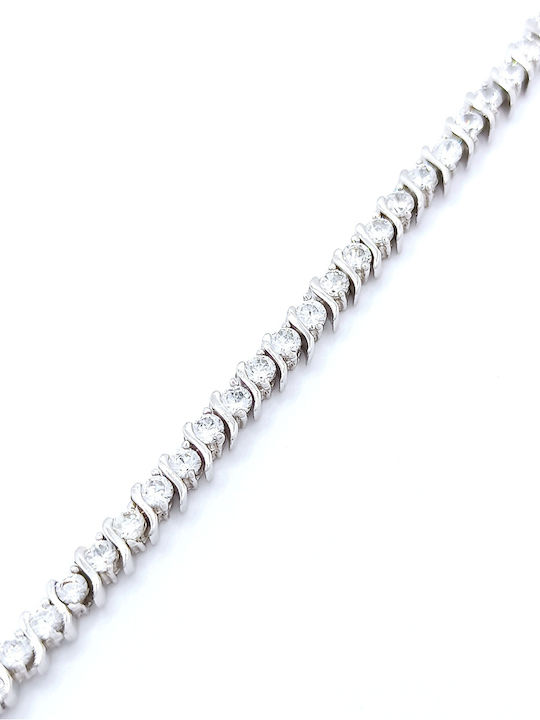 PS Silver Bracelet Riviera made of Silver with Zircon