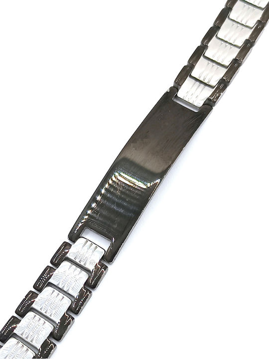 PS Silver Bracelet Id made of Steel