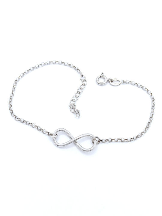 PS Silver Bracelet with design Infinity made of Silver