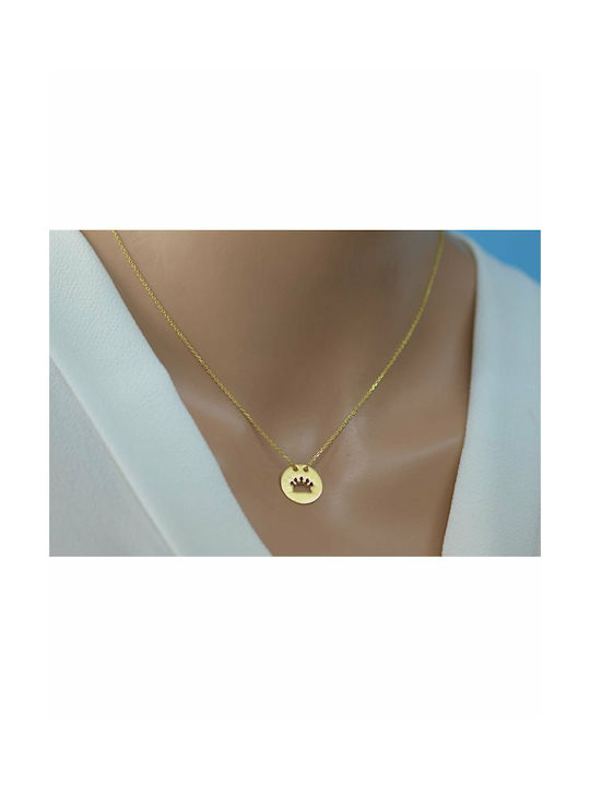 Paraxenies Necklace with design Tiara from Gold Plated Silver