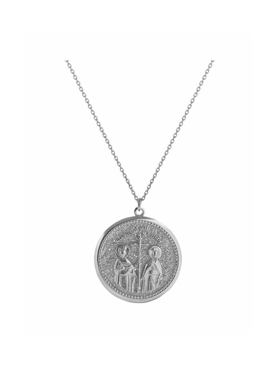 Paraxenies Necklace Constantine Talisman from Silver