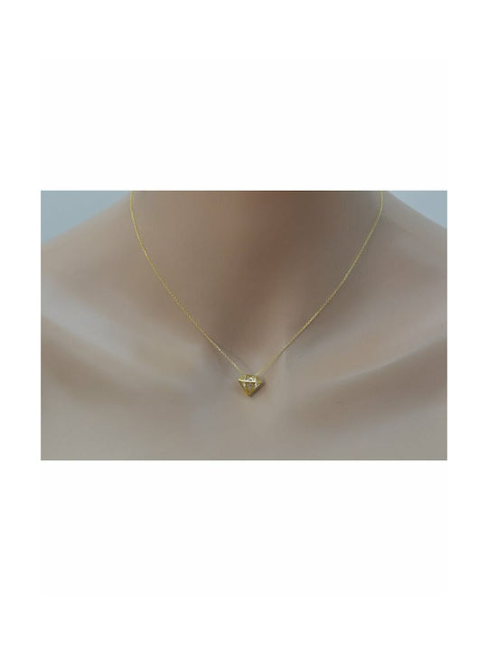Paraxenies Halskette aus Vergoldet Silber mit Diamant & Zirkonia