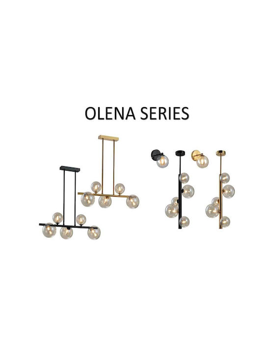 Elmark Olena Pendant Chandelier for 5 Bulbs G9 Gold