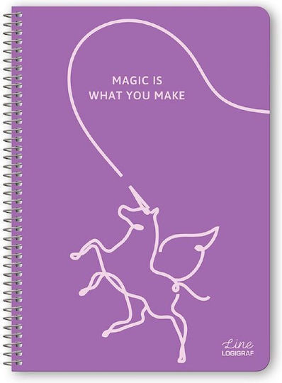 Logigraf Notebooks Geregelt B5 120 Sheets 4 Subjects Mehrfarbig 6Stück