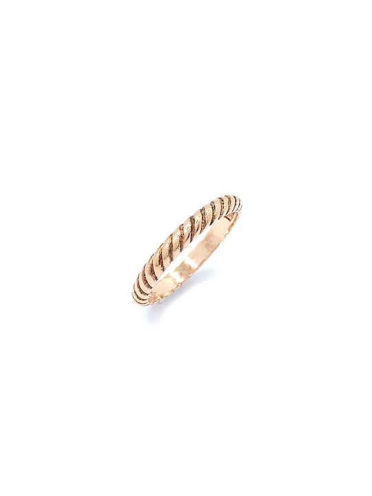 PS Silver Women's Gold Plated Silver Ring