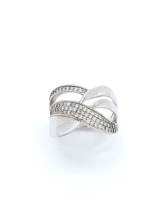 PS Silver Damen Ring mit Zirkonia aus Silber