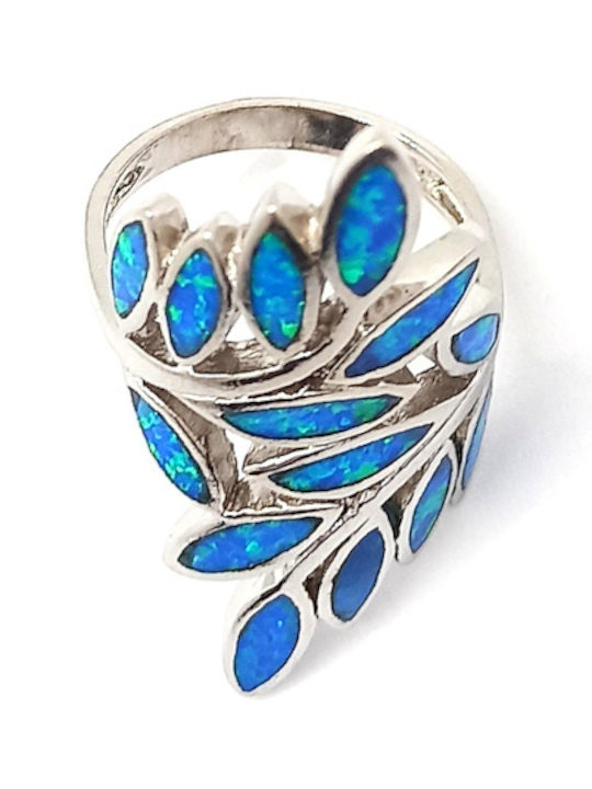 PS Silver Ring with Stones made of Silver