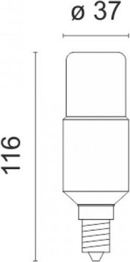 Spot Light LED Bulb 8W for Socket E14 and Shape C37 Cool White 640lm