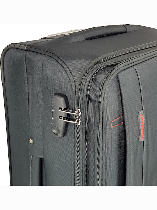 Forecast 3678 Fabric Gray Suitcases Travel Max Height 79cm With 4 Wheels Set 3pcs