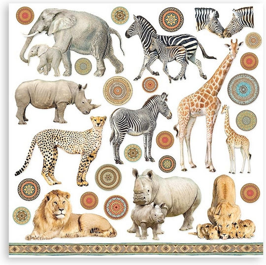 Stamperia Savana Scrapbooking Beidseitig 190gr/m² 10 Blätter 10Stück SBBL103