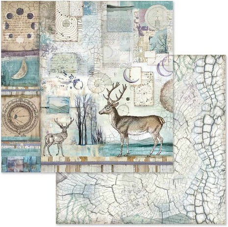 Stamperia Листа Scrapbooking Двулицево 190гр/кв.м 10 листове 10бр
