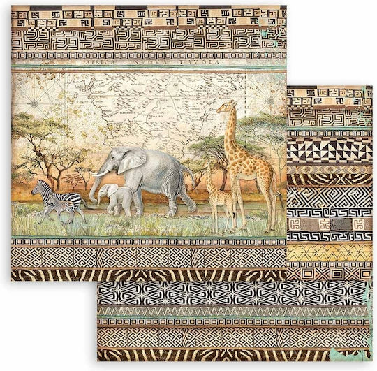 Stamperia Savana Scrapbooking Beidseitig 190gr/m² 10 Blätter 10Stück SBBL103