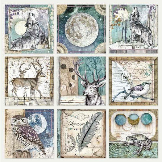 Stamperia Листа Scrapbooking Двулицево 190гр/кв.м 10 листове 10бр