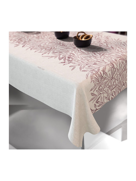 Saint Clair 1042 Polyester Stain Resistant Tablecloth Melange 145x180cm