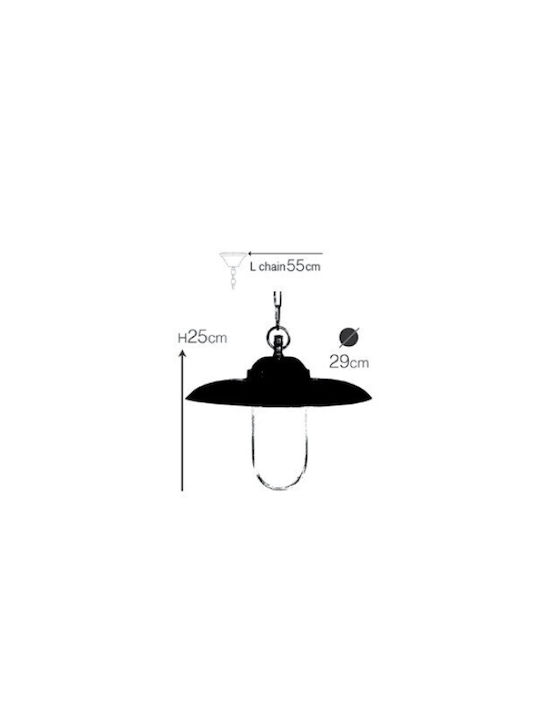 Andromeda Outdoor Hanging Ceiling Light E27 in Bronze Color 829K