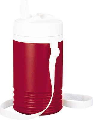 Igloo Legend Bottle Thermos Plastic Red 1lt with Mouthpiece 41403