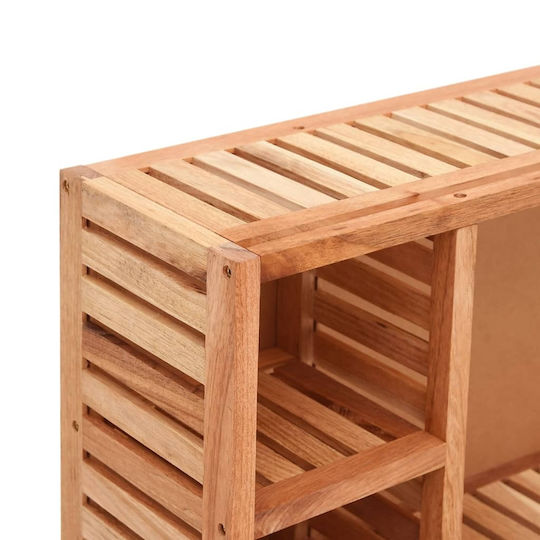 vidaXL Ντουλάπι Μπάνιου 80x17x34cm Καρυδί