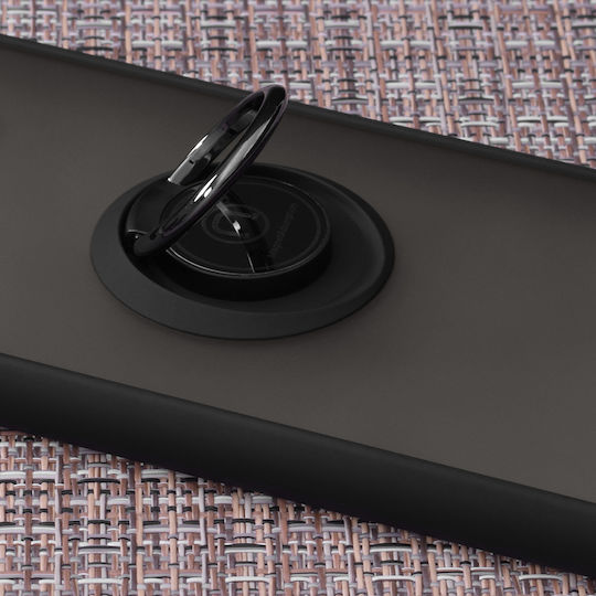 Techsuit Glinth Umschlag Rückseite Metallisch Magnetisch Schwarz (iPhone 11)