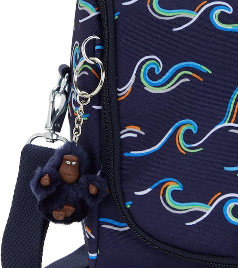 Kipling New Kichirou Fun Σχολικό Τσαντάκι Φαγητού Ώμου Μπλε 20.5x12.5x23εκ.