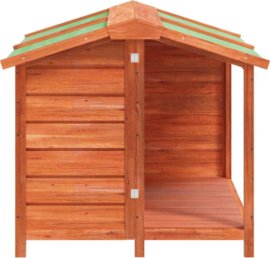 vidaXL Hundehaus Hölzernes Außenbereich Braun 96x87x80.5cm