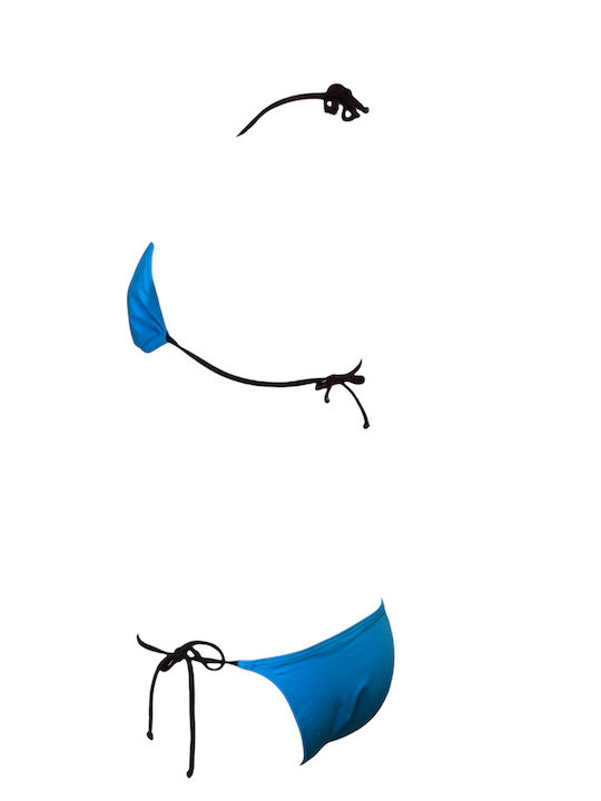 Set Bikini Dreieck Hellblau