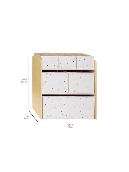 3 Sprouts Toy Storage System Pink 69.85x27.94x61cm 6pcs