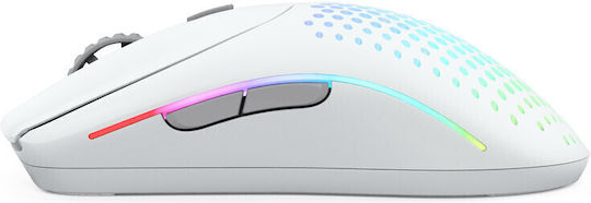 Glorious PC Gaming Race Model O 2 Ασύρματο RGB Gaming Ποντίκι 26000 DPI Λευκό