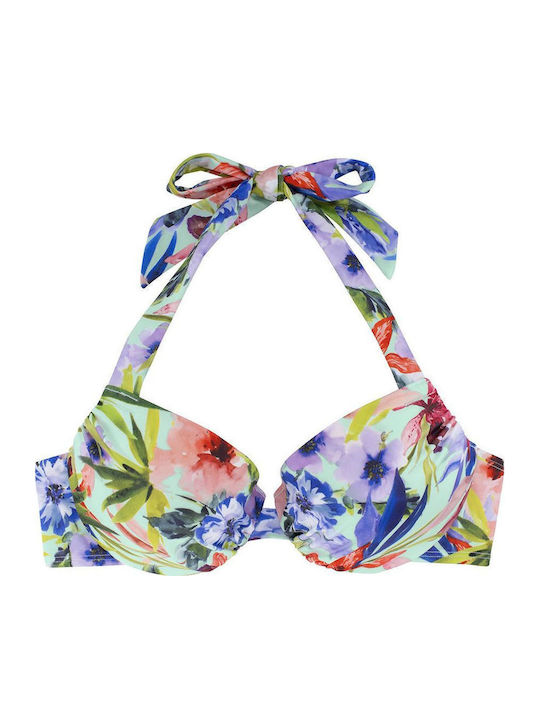 Padded Triangle Bikini Top Multicolour Floral