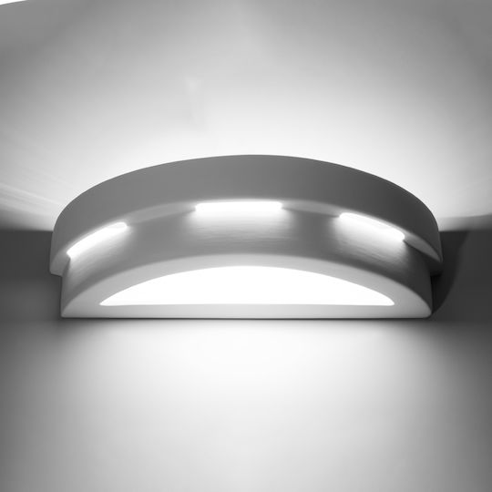 Sollux Helios Modern Lamp Wall with Socket E27 White 50x20x20cm