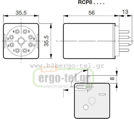 Carlo Gavazzi Industrial Relay Relay 48V 211-018482000